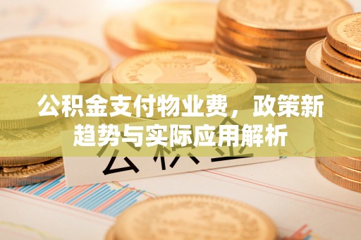 台南公积金支付物业费，政策新趋势与实际应用解析
