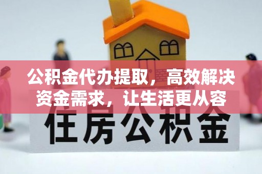 台南公积金代办提取，高效解决资金需求，让生活更从容