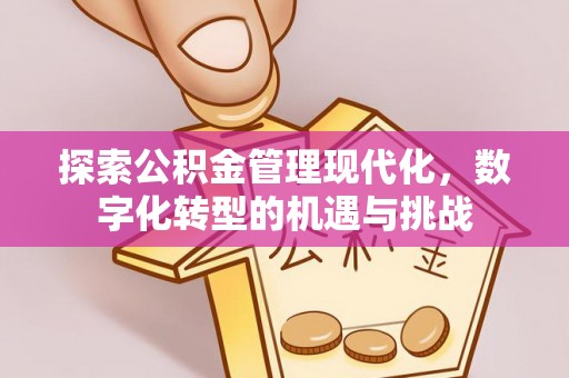台南探索公积金管理现代化，数字化转型的机遇与挑战