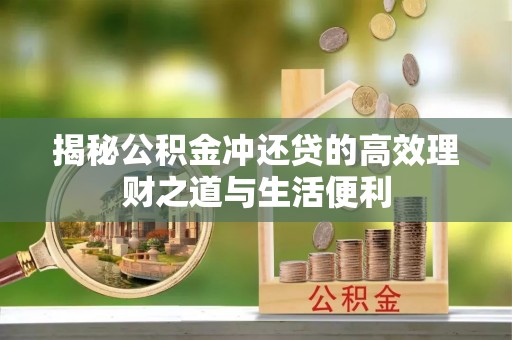 台南揭秘公积金冲还贷的高效理财之道与生活便利