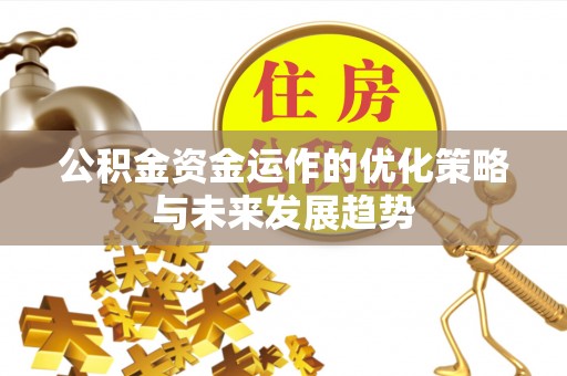 台南公积金资金运作的优化策略与未来发展趋势