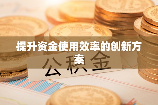 台南提升资金使用效率的创新方案