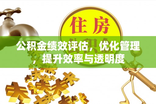 台南公积金绩效评估，优化管理，提升效率与透明度