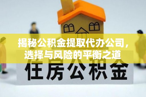 台南揭秘公积金提取代办公司，选择与风险的平衡之道
