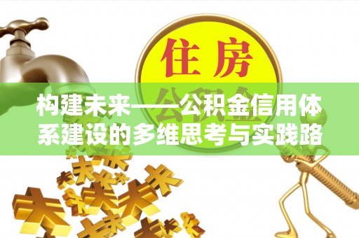 台南构建未来——公积金信用体系建设的多维思考与实践路径