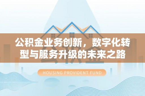 台南公积金业务创新，数字化转型与服务升级的未来之路