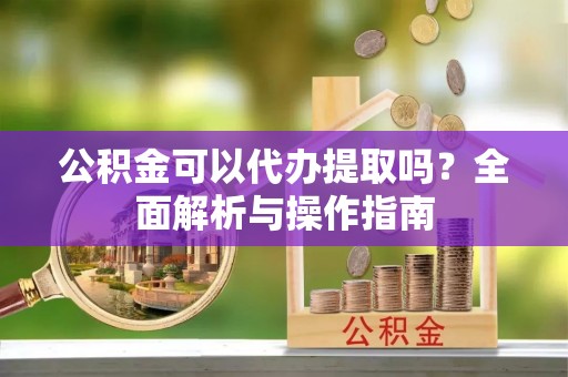 台南公积金可以代办提取吗？全面解析与操作指南