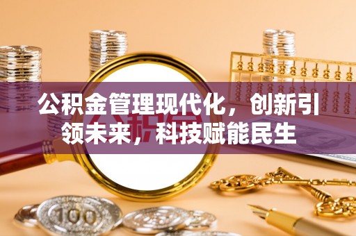 台南公积金管理现代化，创新引领未来，科技赋能民生
