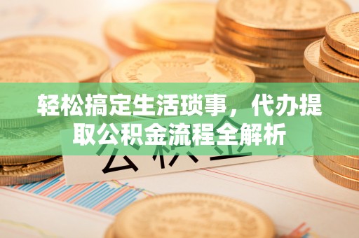 台南轻松搞定生活琐事，代办提取公积金流程全解析