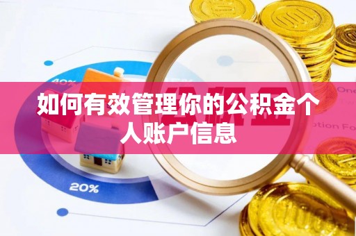台南如何有效管理你的公积金个人账户信息