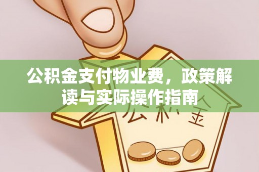 台南公积金支付物业费，政策解读与实际操作指南