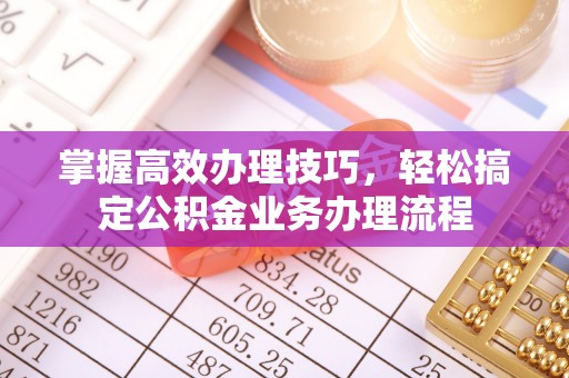台南掌握高效办理技巧，轻松搞定公积金业务办理流程