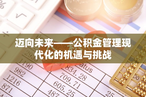 台南迈向未来——公积金管理现代化的机遇与挑战