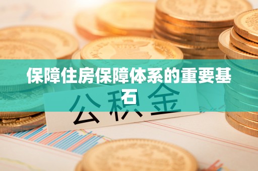台南保障住房保障体系的重要基石